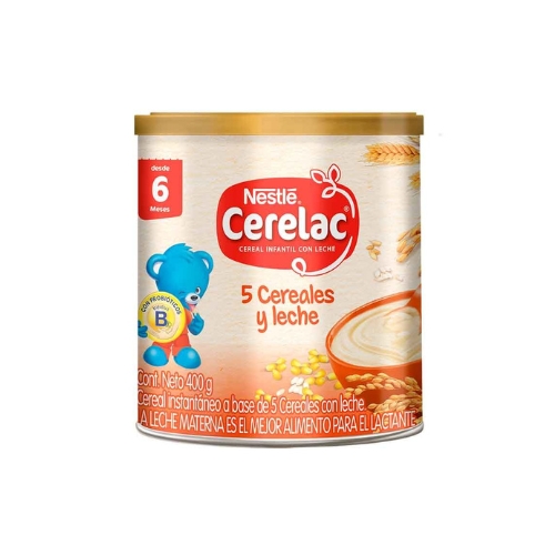 12x Cereal Infantil CERELAC 5 Cereales 400g