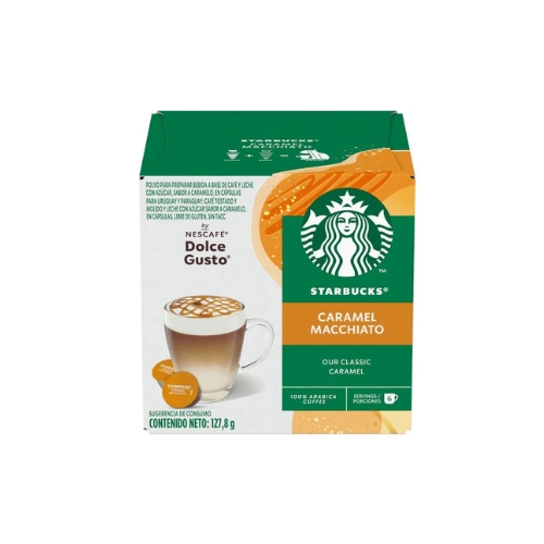 3x STARBUCKS NESCAFÉ DOLCE GUSTO Caramel Macchiato 12 Cápsulas