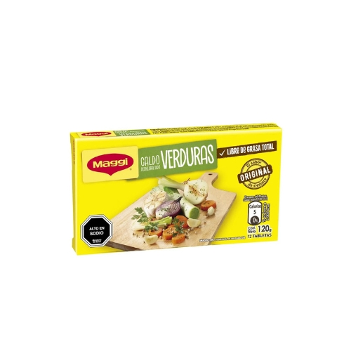 30x Caldo MAGGI sabor Verduras Caja 12x10g
