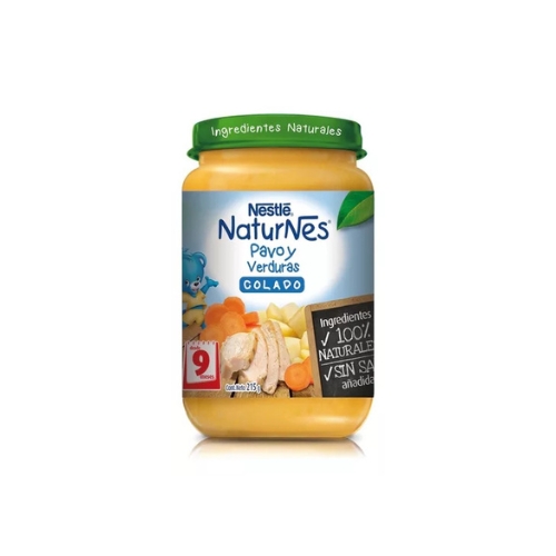 7x Colado NESTLÉ NATURNES Pavo y Verduras 215g