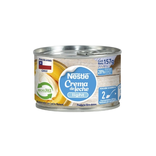 10x Crema de Leche NESTLÉ Light Lata 157g