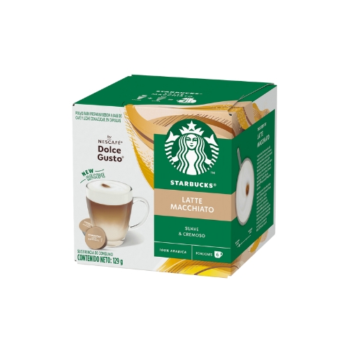 3x Starbucks NESCAFÉ Dolce Gusto Latte Macchiato 12 Cápsulas