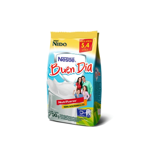4x Leche en Polvo NIDO Buen Día Bolsa 700g