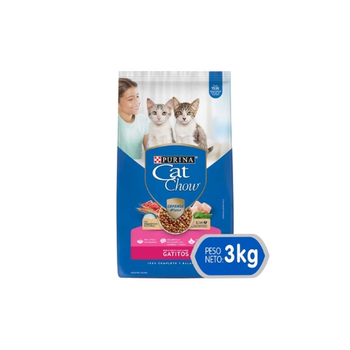 2x Alimento seco para gato CAT CHOW Gatitos 3kg