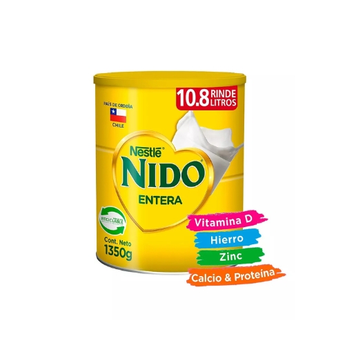 2x Leche en Polvo NIDO Entera Tarro 1350g