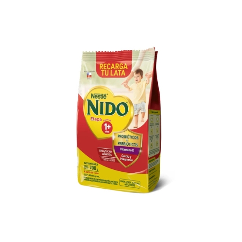 3x Fórmula Láctea NIDO Etapa 1+ Bolsa 700g