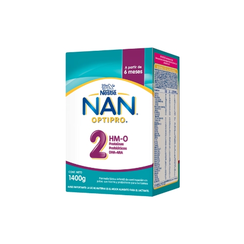2X Fórmula Infantil NAN 2 Optipro Multipack 2x700g