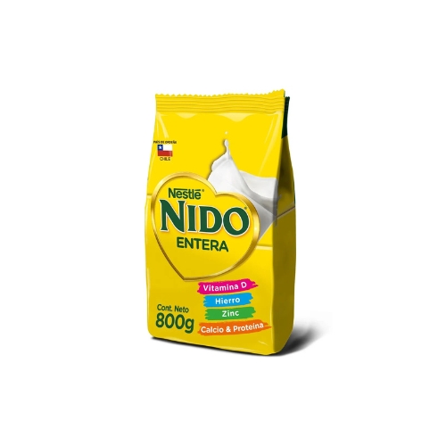 [1191200000] 6x Leche en Polvo NIDO® Entera Bolsa 800g