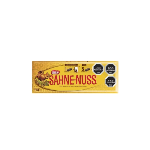 [1220900000] 8x Chocolate SAHNE NUSS Barra 160g