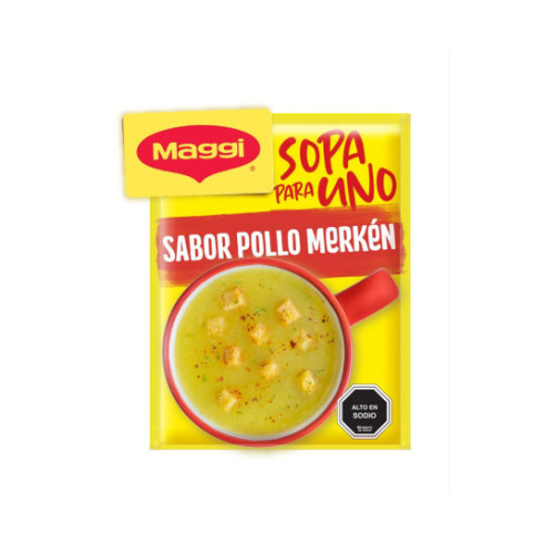 [1243600000] 1x Sopa para Uno MAGGI® Pollo Merkén Sobre 16g 