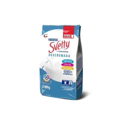 [1265700000] 6x Leche en Polvo SVELTY® Move+ Descremada Bolsa 800g 